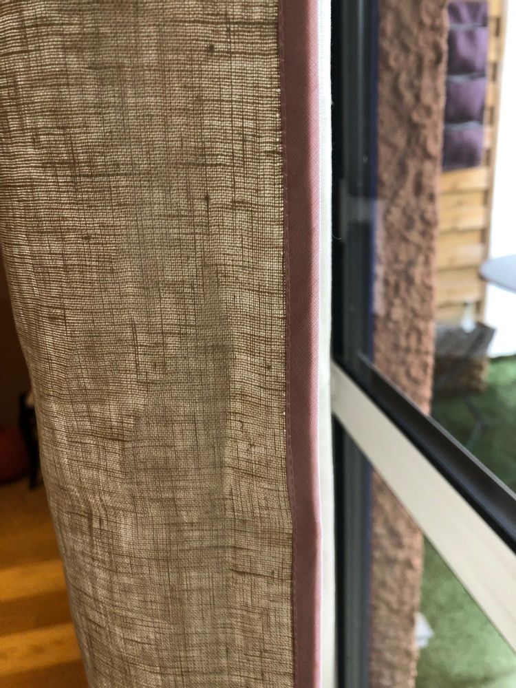 Curtains and window coverings - Agave Ficelle curtain panel. - SCÈNES DE LIN