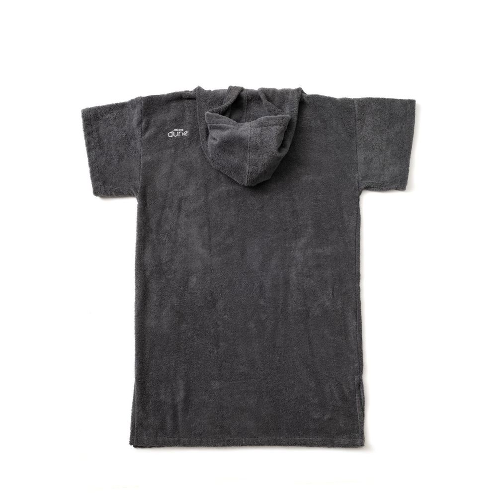 Bathrobes - 100% certified organic cotton sponge bath ponchos - Graphite - ATELIER DUNE