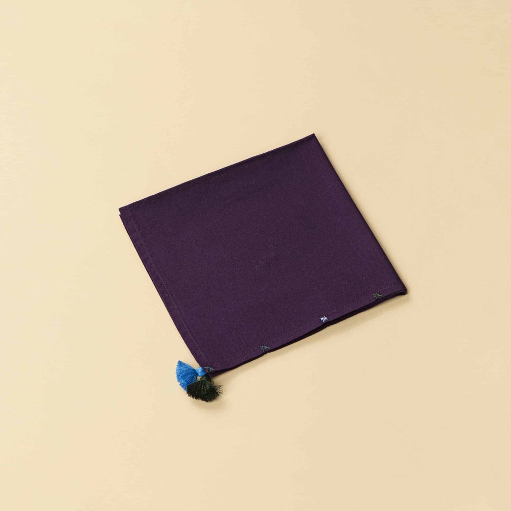 Placemats - Napkin - pompons and embroidery - MIA ZIA