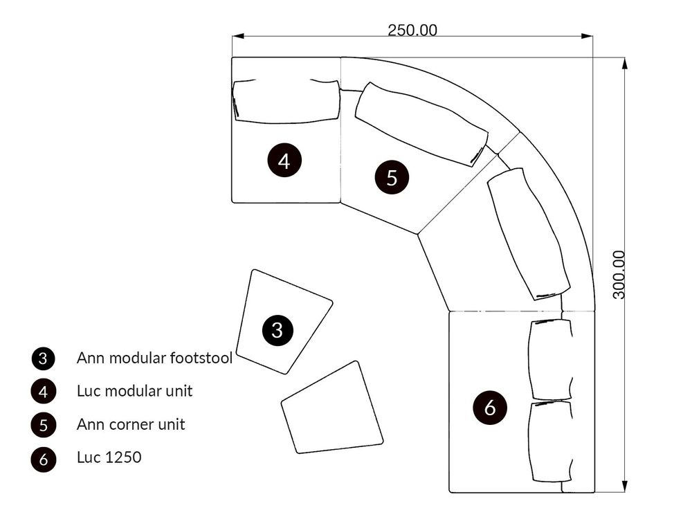 Canapés - Ann modular Sofa - ARIANESKÉ