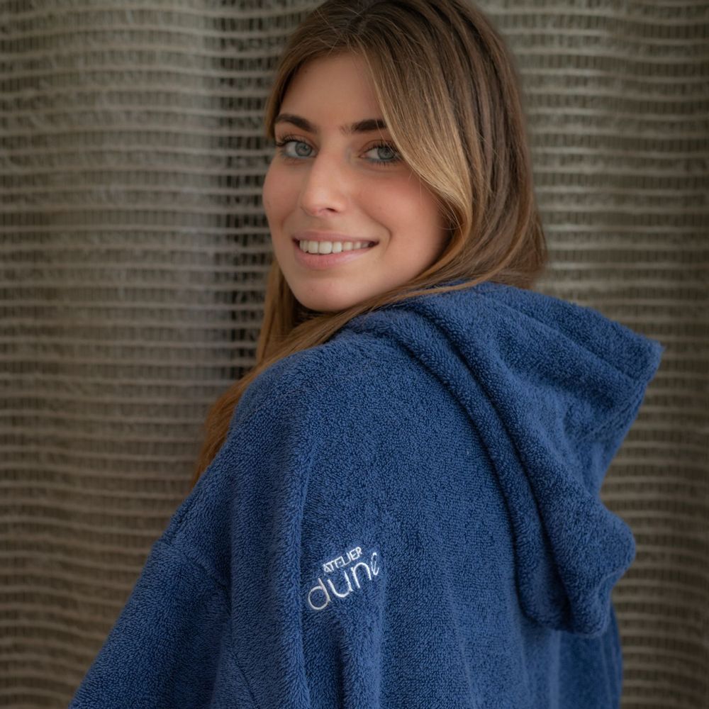 Prêt-à-porter - Poncho de bain premium BIO - Outremer - ATELIER DUNE