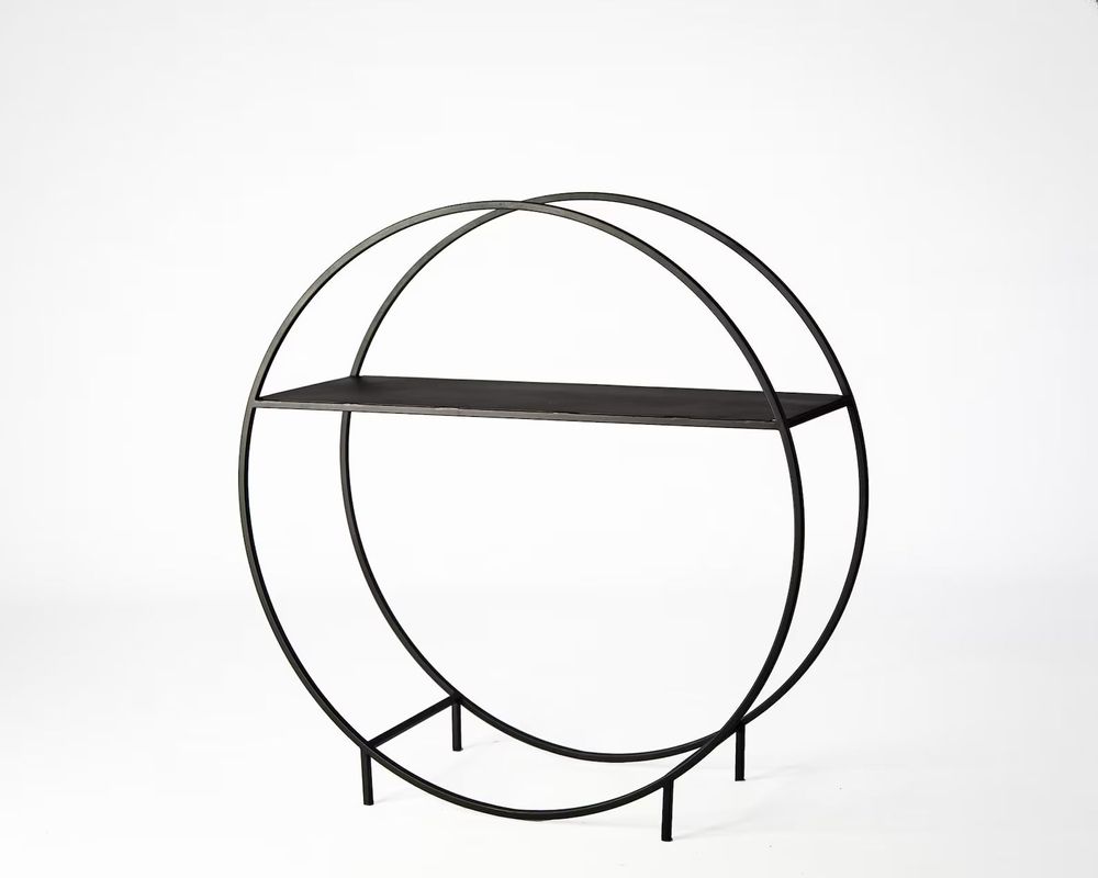 Cheminées d'extérieur - Porte-bûches forme rond - Petite taille - DESIGN ATELIER ARTICLE