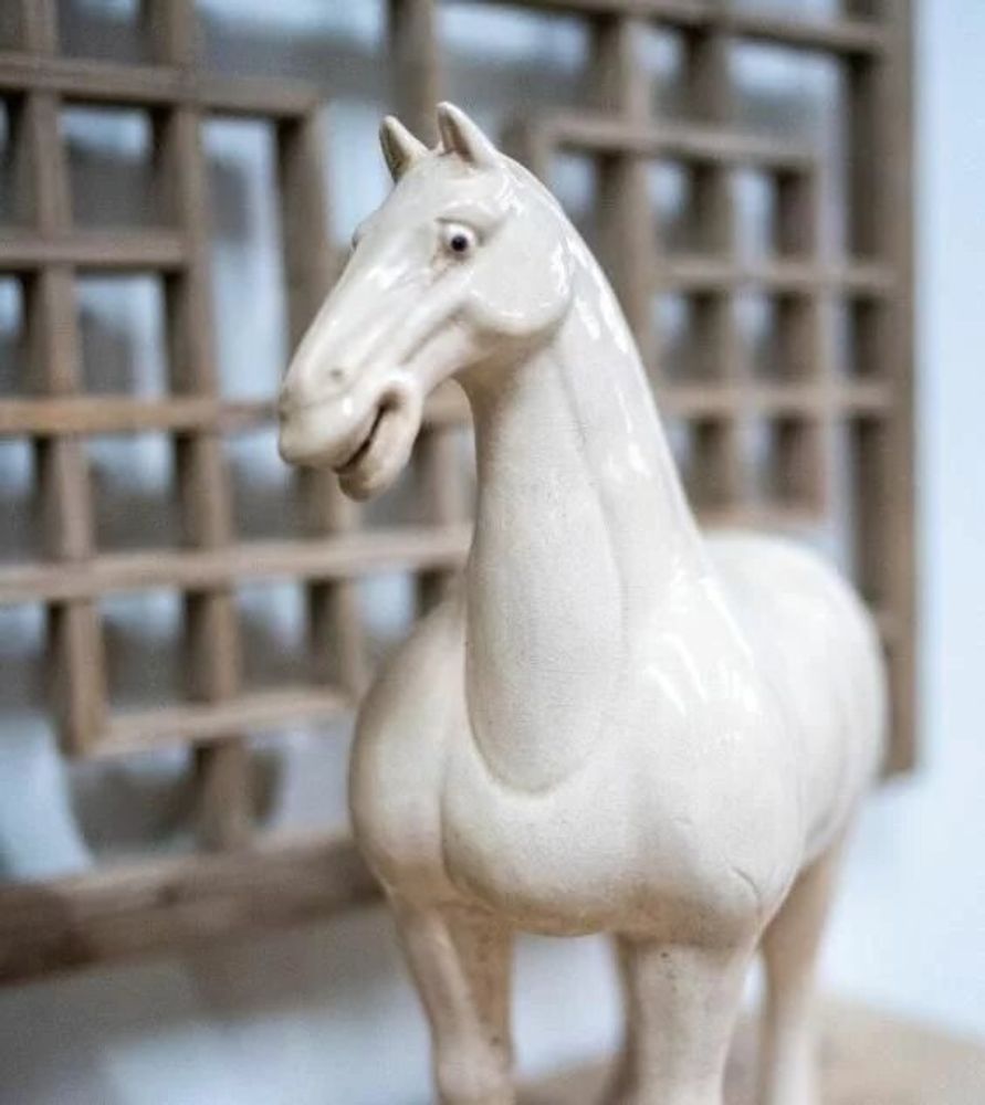 Sculptures, statuettes et miniatures - Statue Cheval de céramique - PAGODA INTERNATIONAL