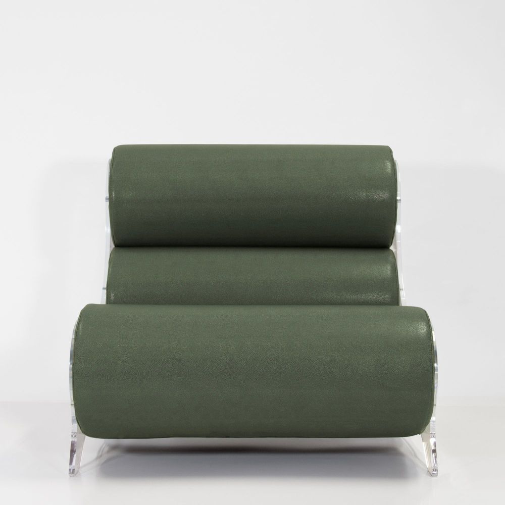 Lawn armchairs - MW06 Design Armchair - Soshagro Foam Seat - Transparent PMMA - KUUMO DESIGN