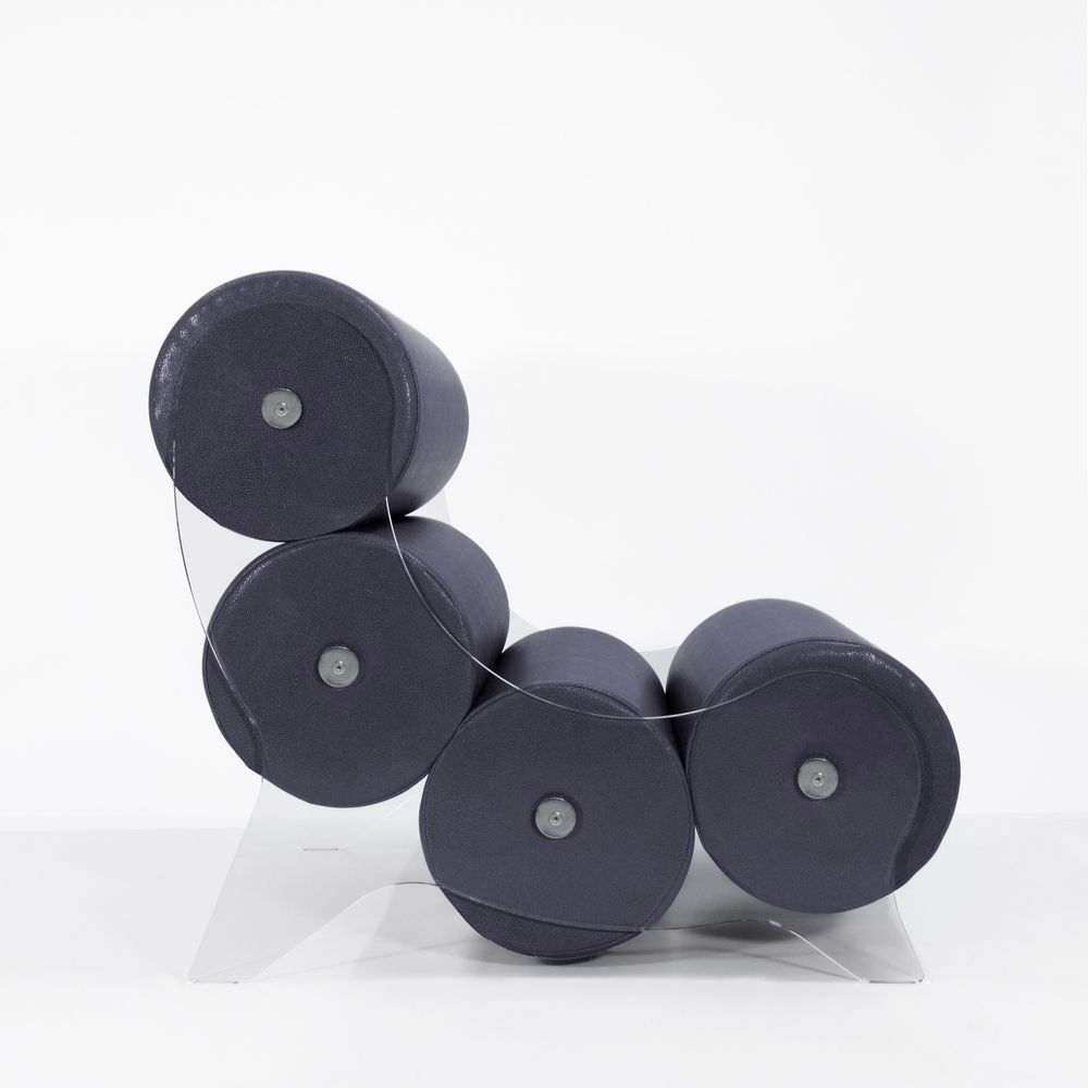 Lawn armchairs - MW06 Design Armchair - Soshagro Foam Seat - Transparent PMMA - KUUMO DESIGN