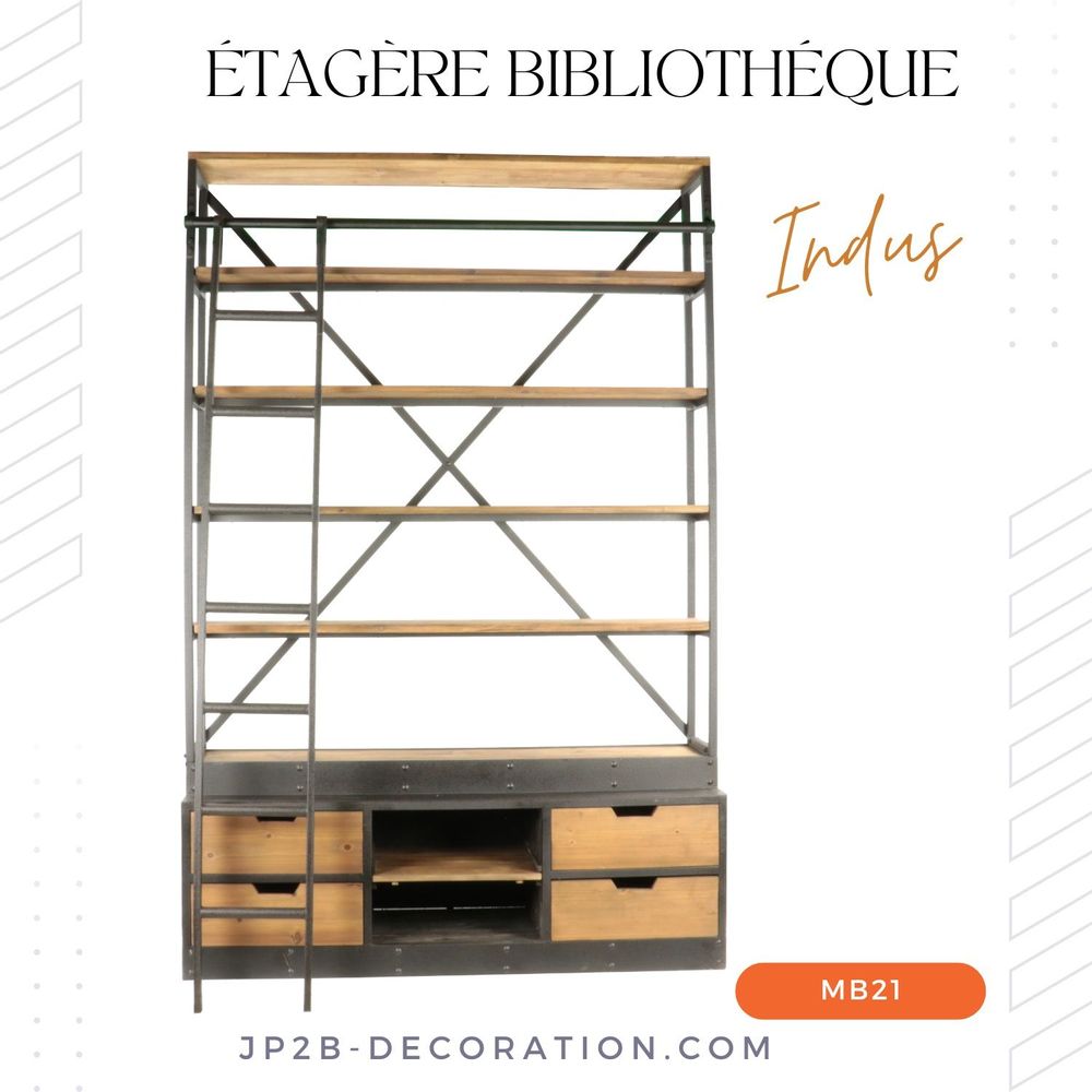 Bookshelves - Industrial Shelf - JP2B DECORATION