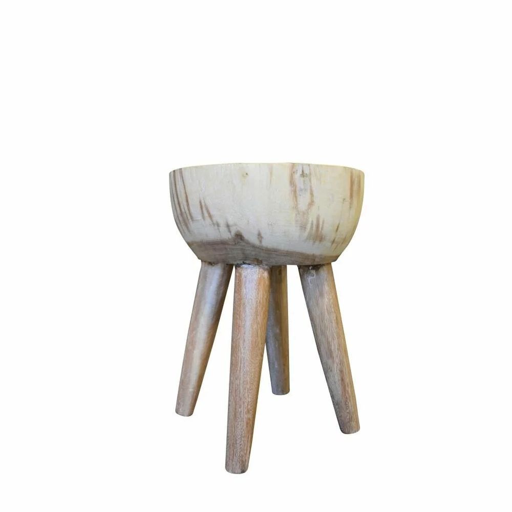 Stools - Handmade round stool - PAGODA INTERNATIONAL