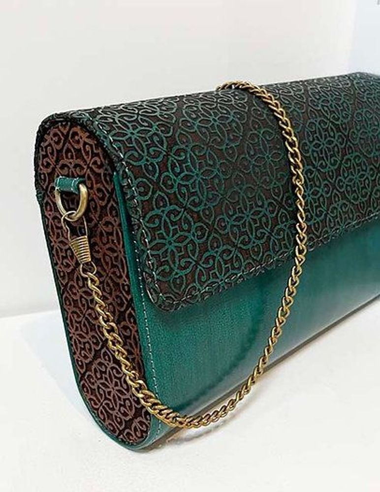 Sacs et cabas - Sac à bandoulière vert fabriqué à la main. - THECRAFTROOT