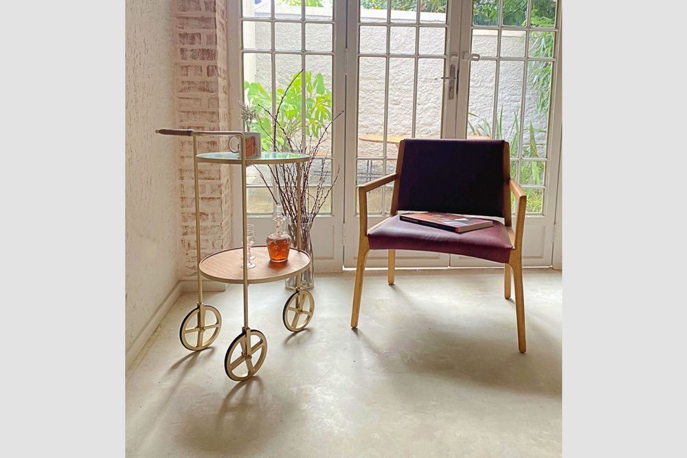 Trolleys - "LOLA" BAR CART / TEA CART - ALESSANDRA DELGADO DESIGN