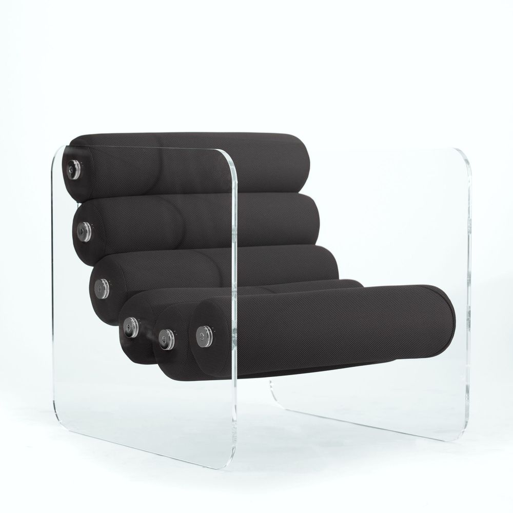 Fauteuils - MW02 | Fauteuil design - PMMA - Assise Runner en mousse - Fait main - MW DESIGNER FURNITURE