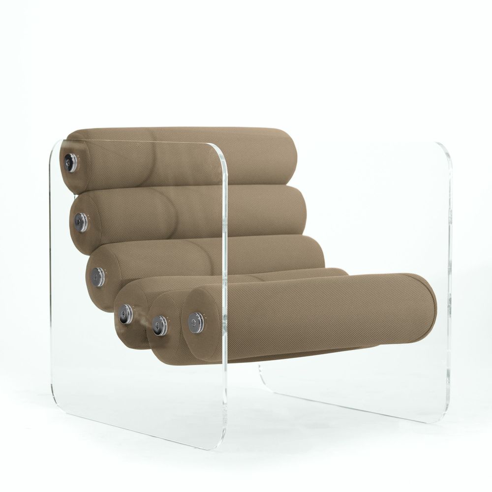 Fauteuils - MW02 | Fauteuil design - PMMA - Assise Runner en mousse - Fait main - MW DESIGNER FURNITURE