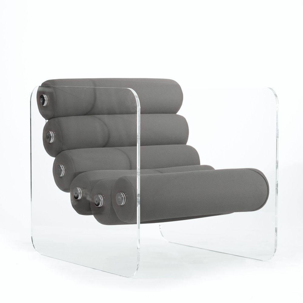 Fauteuils - MW02 | Fauteuil design - PMMA - Assise Runner en mousse - Fait main - MW DESIGNER FURNITURE