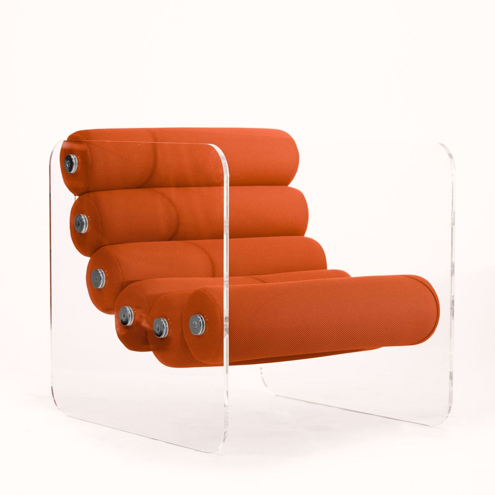 Fauteuils - MW02 | Fauteuil design - PMMA - Assise Runner en mousse - Fait main - MW DESIGNER FURNITURE