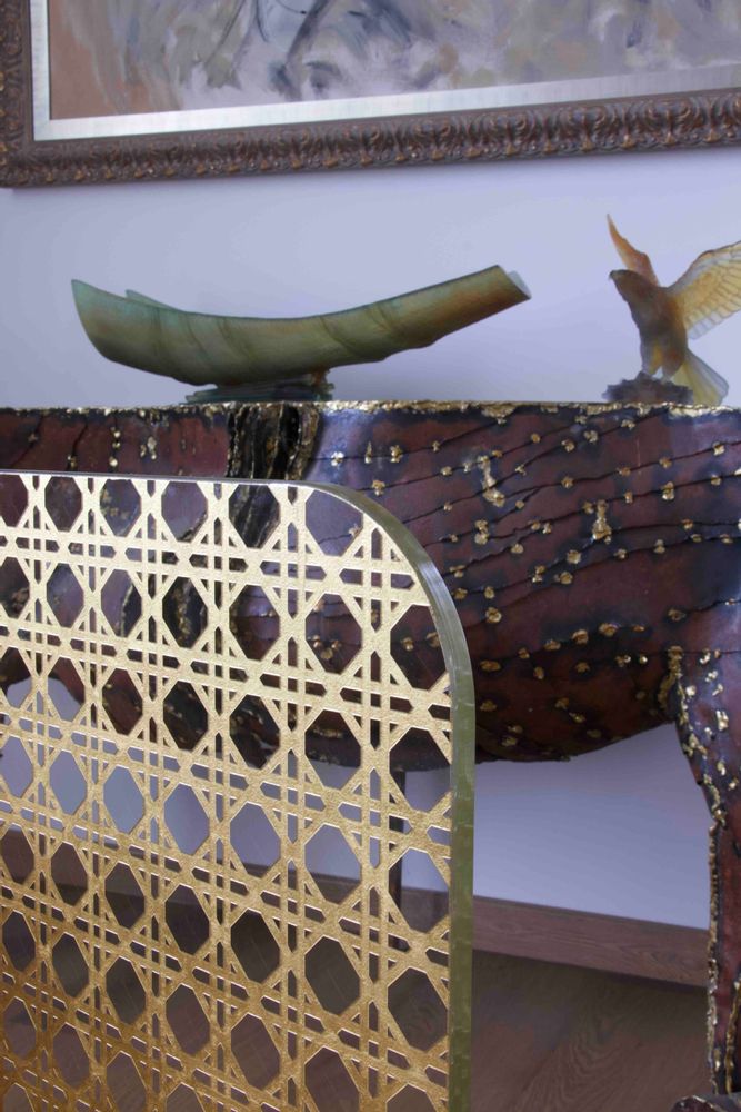 Armchairs - MW02\" Cannage OR\” armchair - Foam and brown leather seat - Handmade - KUUMO DESIGN