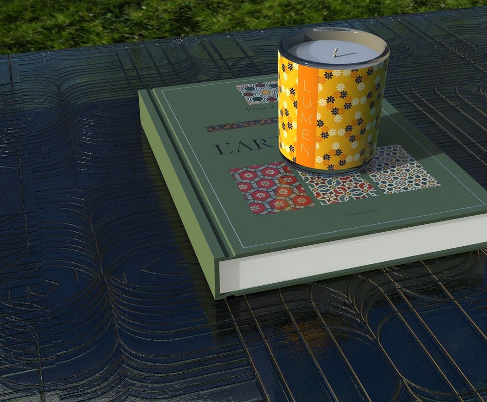 Decorative objects - Scented candle made in France Chams - series Noura - LUMEN • MAISON DE PARFUMS D'INTÉRIEUR