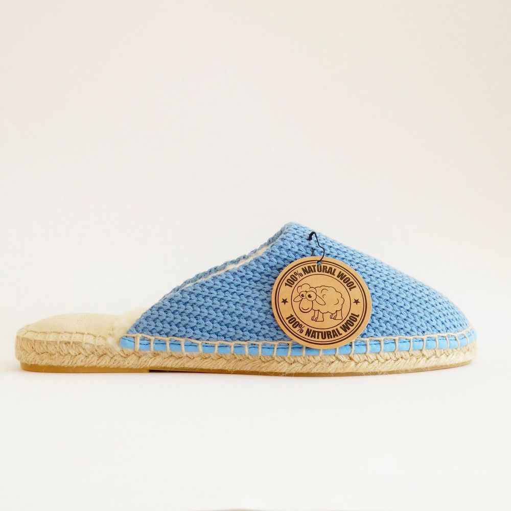 Bathrobes - Pure wool & cotton knit handmade slippers - ATELIER COSTÀ