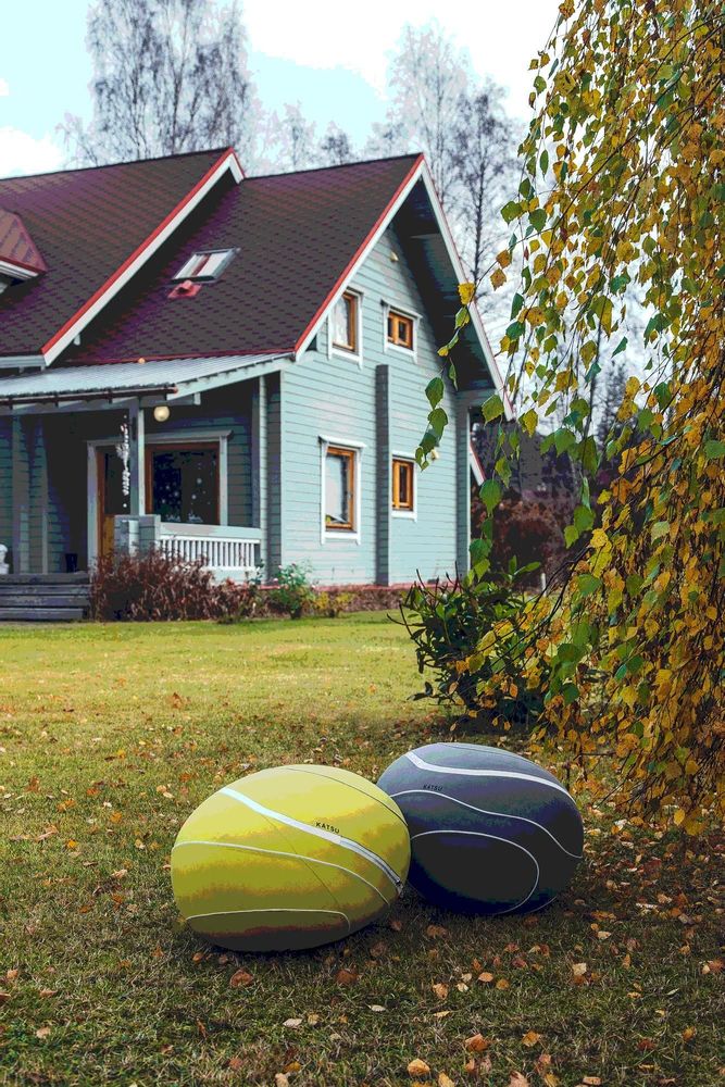 Fauteuils de jardin - Pouf d'extérieur en pierre "Devon" par Katsu - KATSU STONES