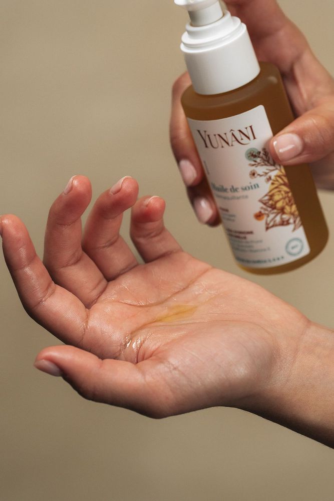 Cosmétiques - HUILE DE SOIN 2EN1 apaisante et démaquillante - YUNÂNI
