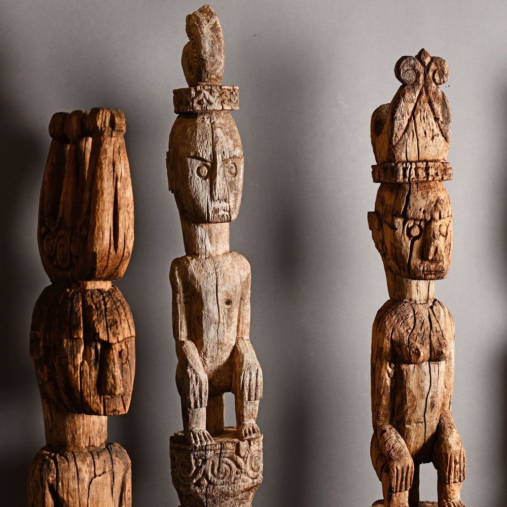 Pièces uniques - Colonne Statue Aitos Timor - ATELIERS C&S DAVOY