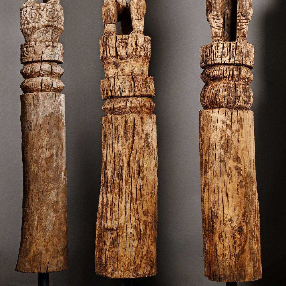 Pièces uniques - Colonne Statue Aitos Timor - ATELIERS C&S DAVOY