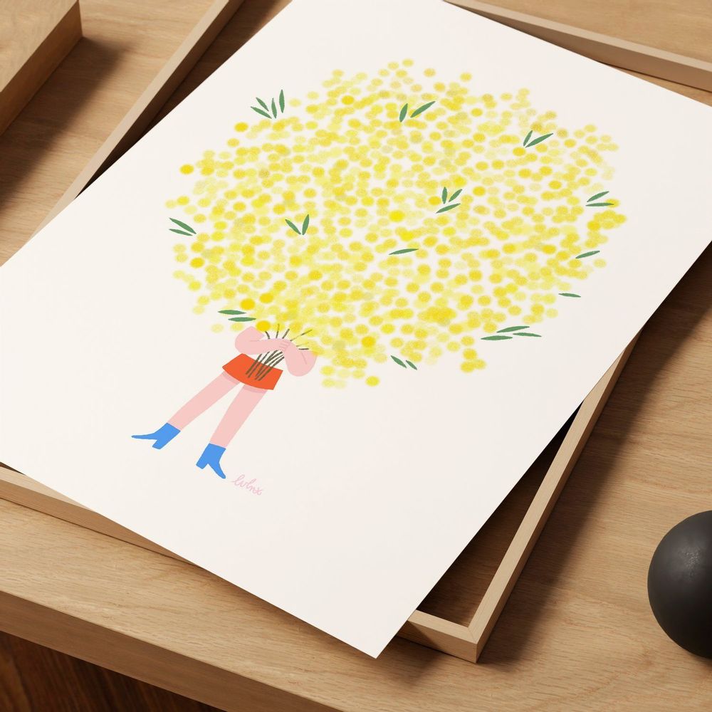 Poster - Le Mimosa poster - LAVILLETLESNUAGES