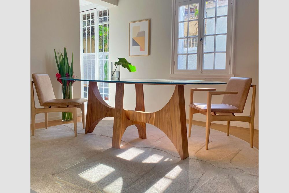 Desks - "PLANALTO" DINING TABLE IN NATURAL WOOD - ALESSANDRA DELGADO DESIGN