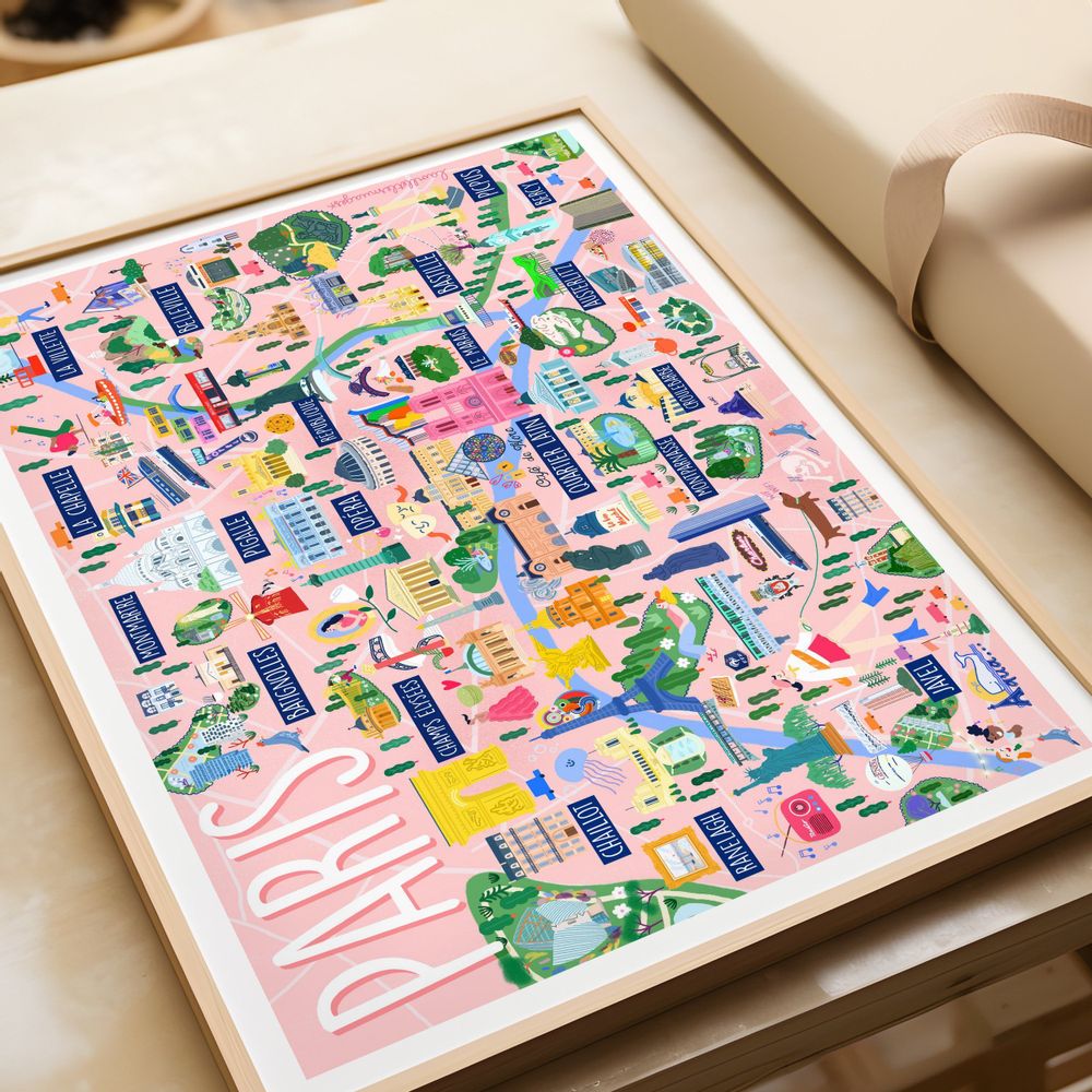 Poster - Paris poster - LAVILLETLESNUAGES
