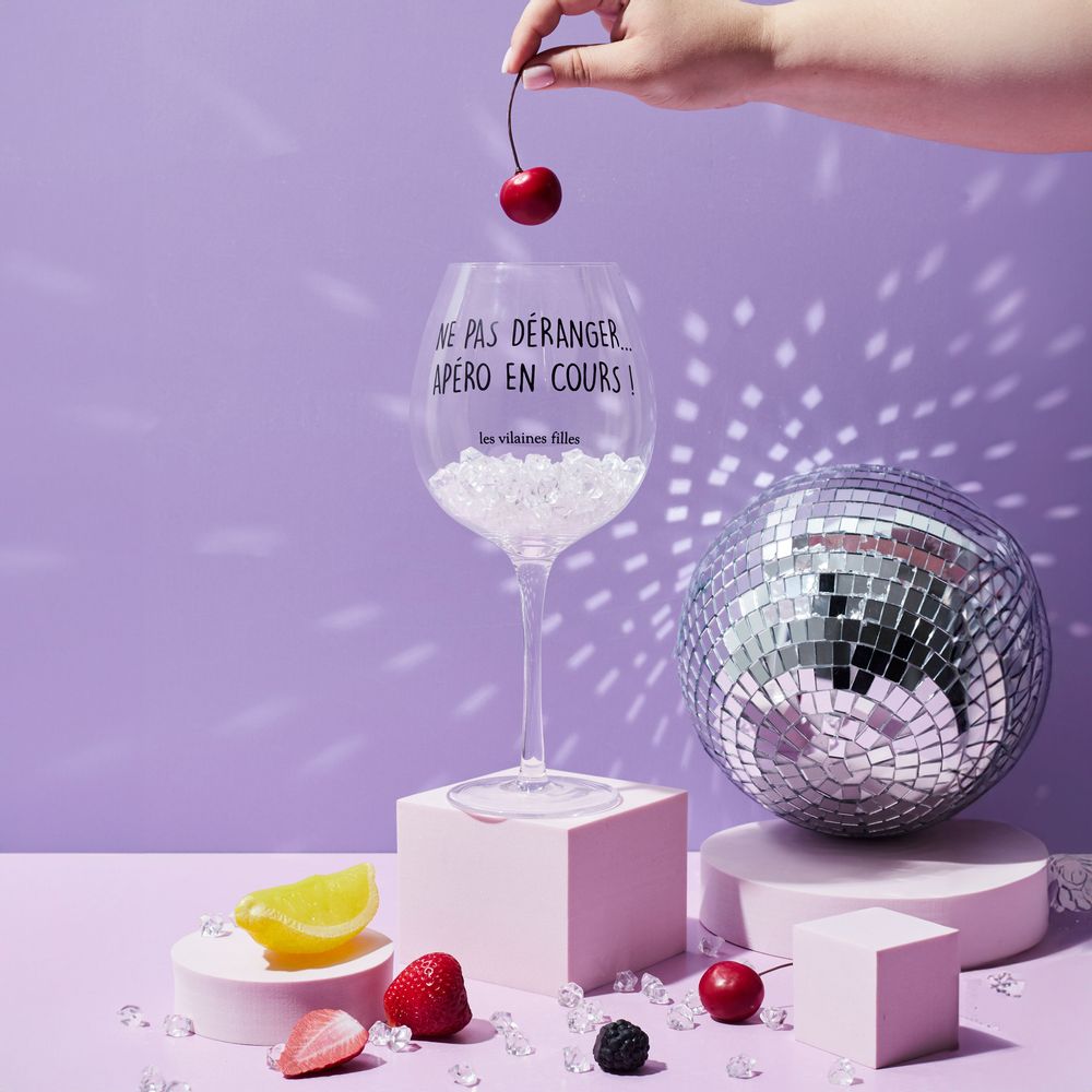Wine accessories - 75CL WINE GLASS APERITIF IN PROGRESS - LA CHAISE LONGUE DIFFUSION/LE STUDIO