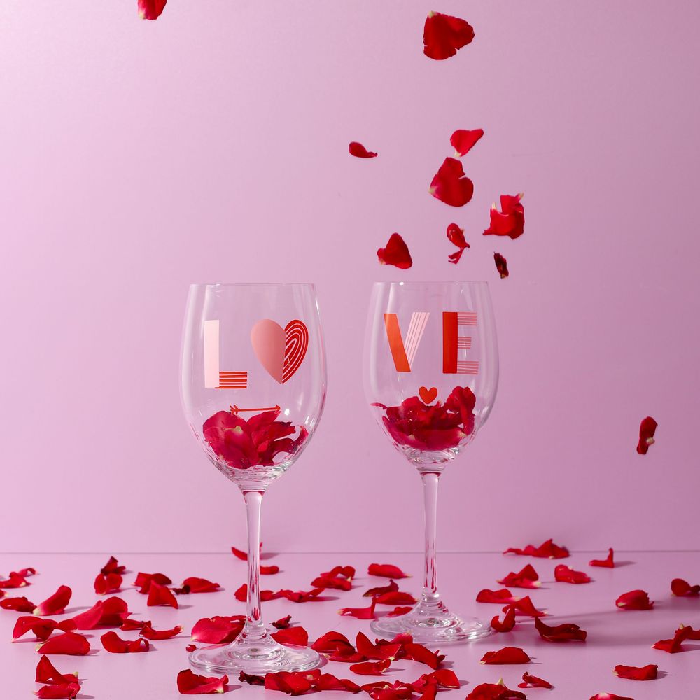 Verres - COFFRET DE 2 VERRES A VIN LOVE - LA CHAISE LONGUE DIFFUSION