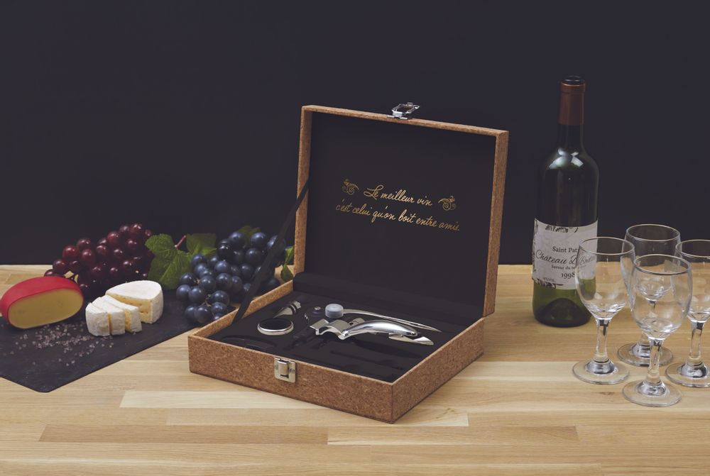 Wine accessories - CORK SOMMELIER BOX 7PCS - LA CHAISE LONGUE DIFFUSION/LE STUDIO