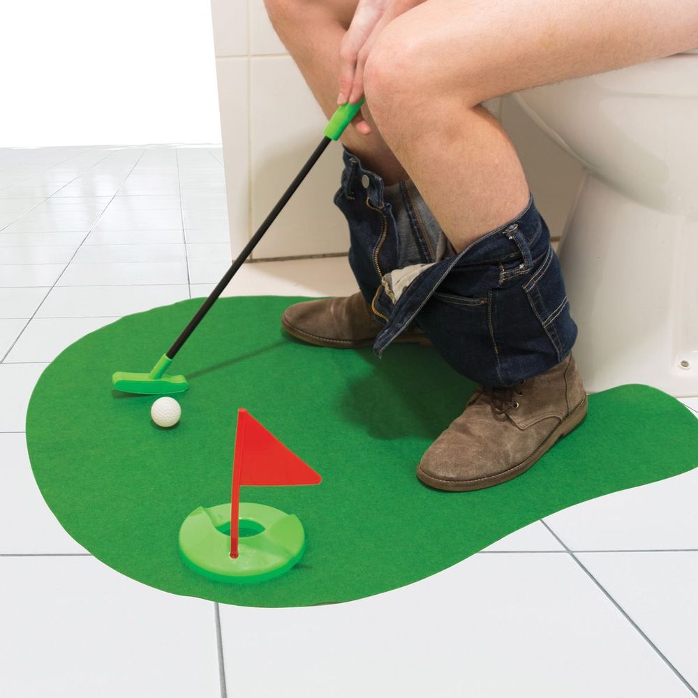 Cadeaux - MINI JEU GOLF POUR TOILETTES - LA CHAISE LONGUE DIFFUSION/LE STUDIO