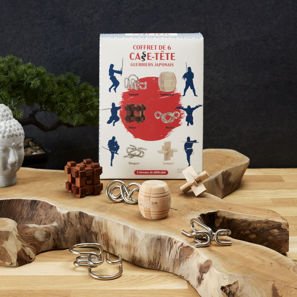 Coffrets et boîtes - COFFRET DE 6 CASSE TETES GUERRIERS JAPONAIS - LA CHAISE LONGUE DIFFUSION/LE STUDIO