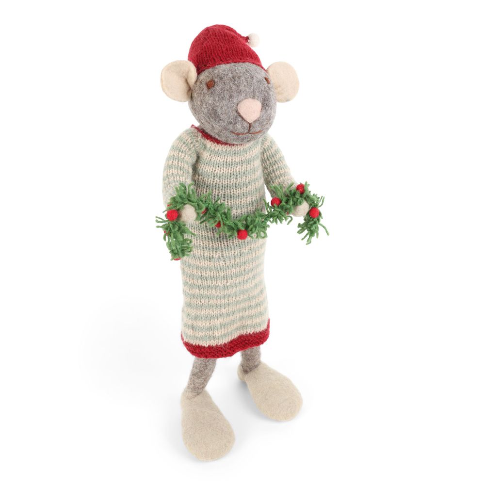 Decorative objects - Christmas Mice with Garlands and Trees - GRY & SIF