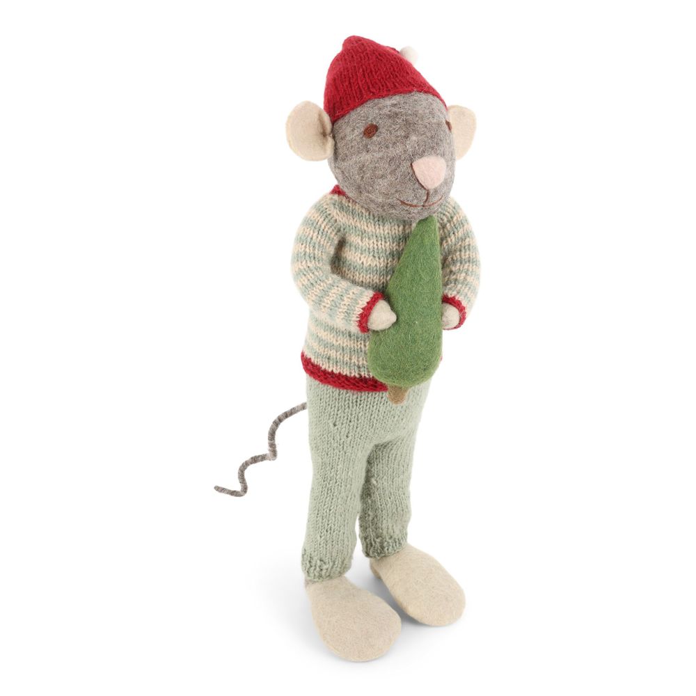Decorative objects - Christmas Mice with Garlands and Trees - GRY & SIF