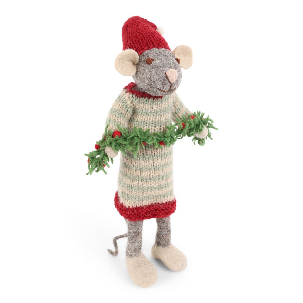 Decorative objects - Christmas Mice with Garlands and Trees - GRY & SIF