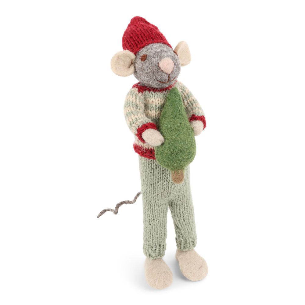Decorative objects - Christmas Mice with Garlands and Trees - GRY & SIF
