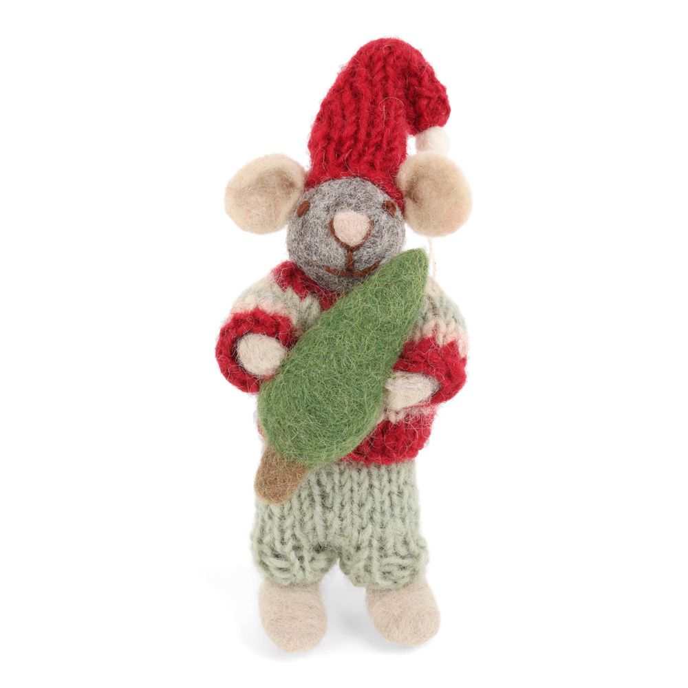 Decorative objects - Christmas Mice with Garlands and Trees - GRY & SIF
