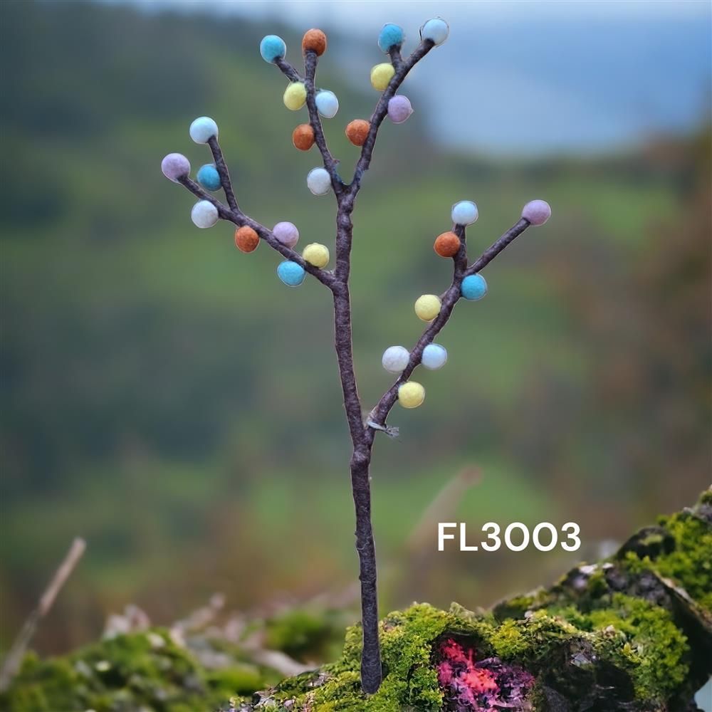 Floral decoration - Branch floral decoration - FL3001A. - FELTGHAR - HANDMADE WITH LOVE