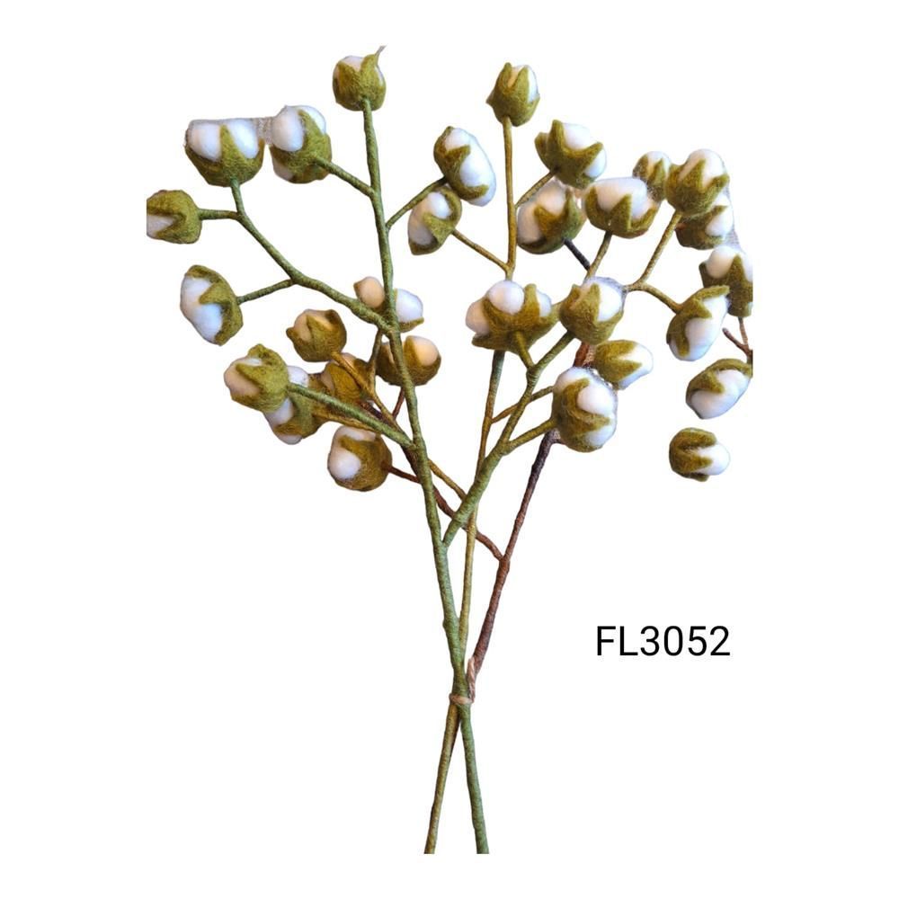 Floral decoration - Handmade cotton flower - FL3052A - FELTGHAR - HANDMADE WITH LOVE