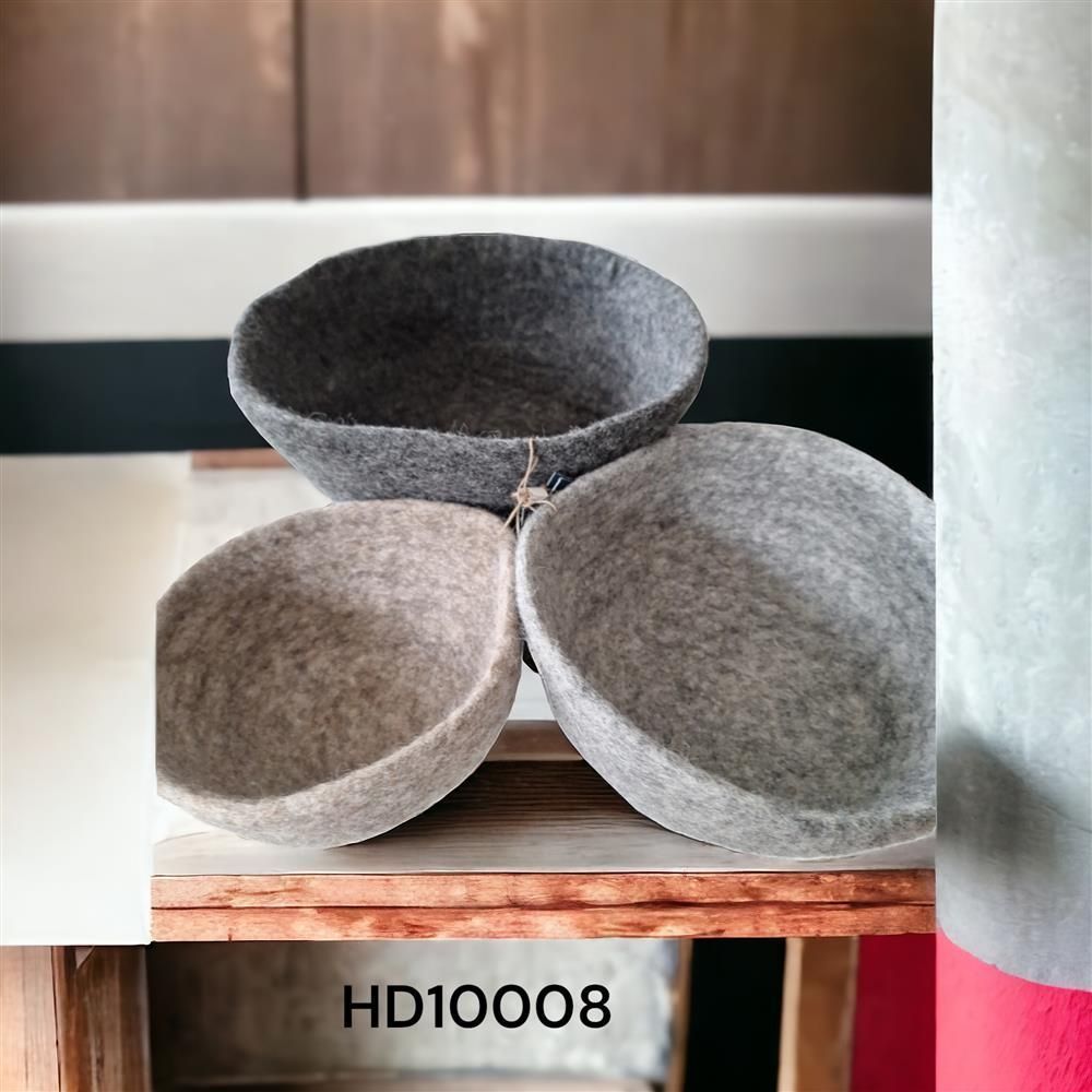 Design objects - Trio of bowls - HD10008A. - FELTGHAR - HANDMADE WITH LOVE