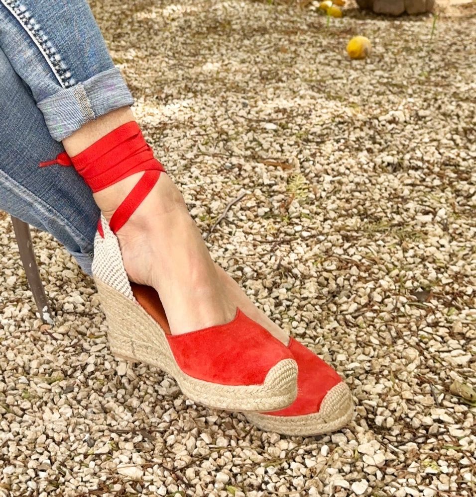Chaussures - SOLDES - Espadrilles compensées en daim - ATELIER COSTÀ