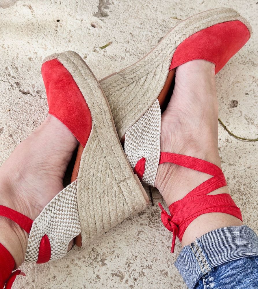 Chaussures - SOLDES - Espadrilles compensées en daim - ATELIER COSTÀ