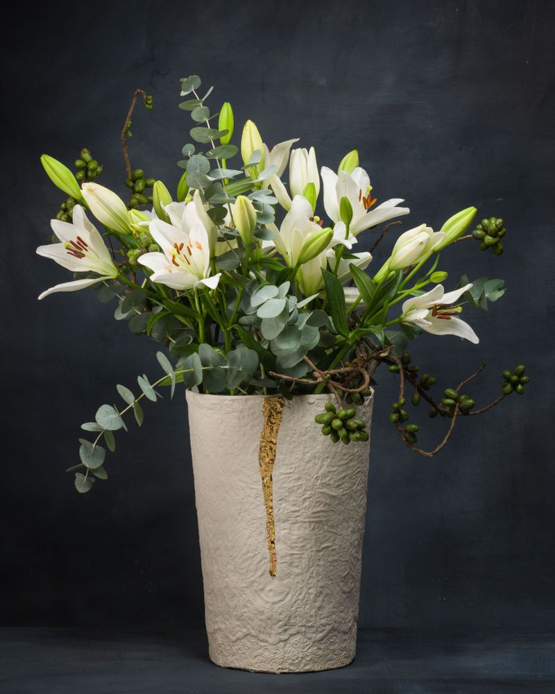 Vases - Prose series vase and lace tales GG vase in porcelain - ATELIER LE MOTIF