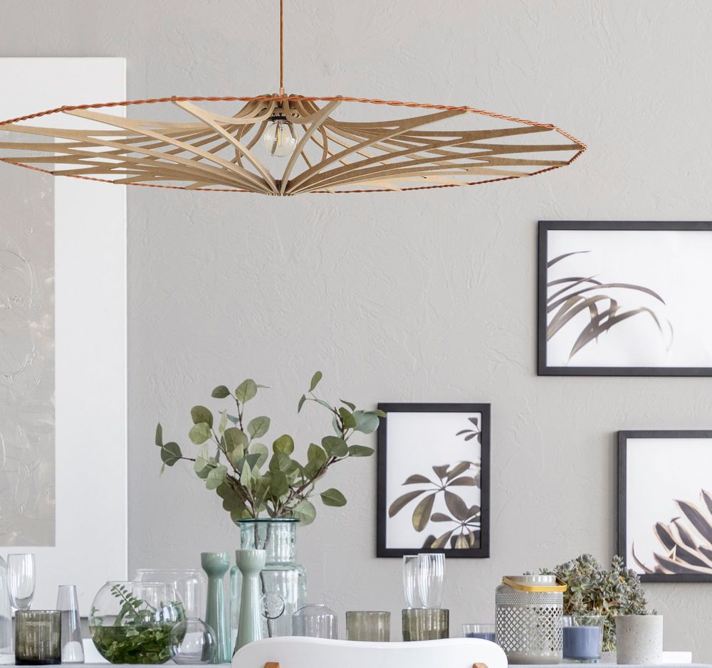 Hanging lights - SINGING BRUT suspension D124cm - RIF LUMINAIRES