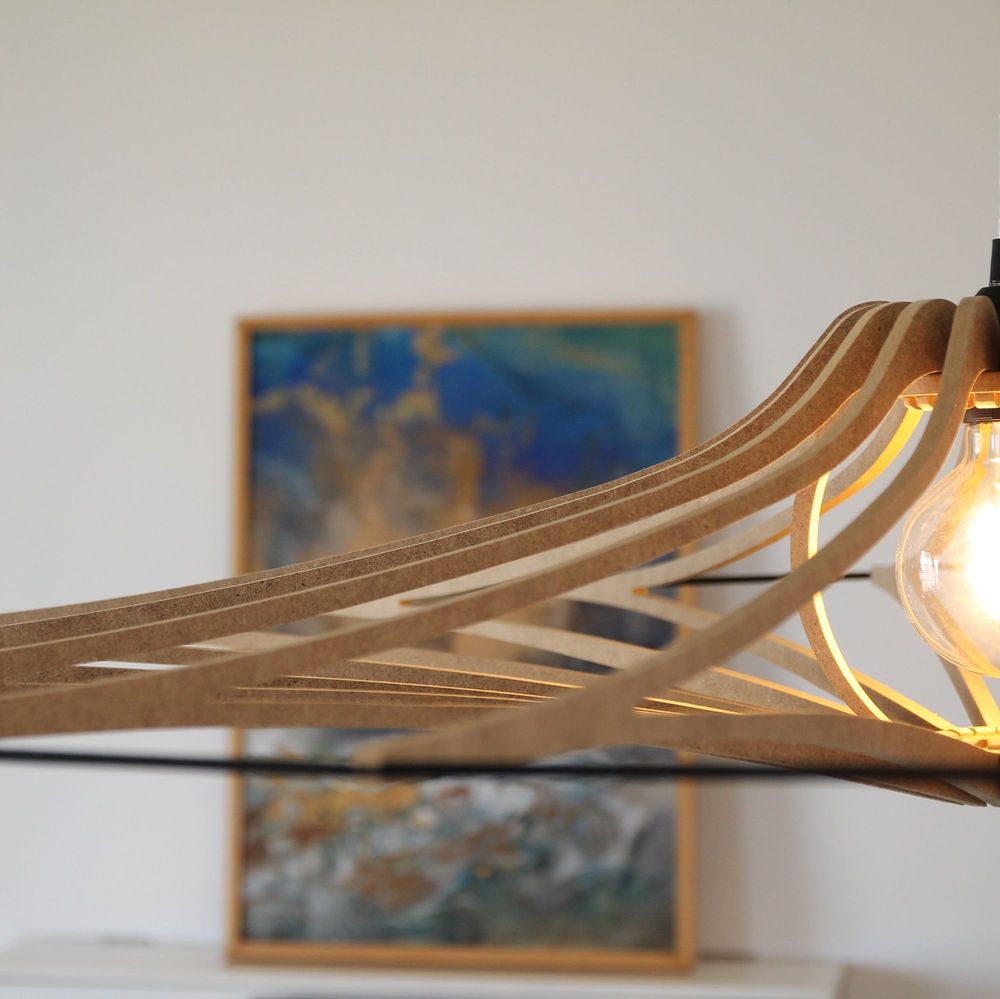 Hanging lights - SINGING BRUT suspension D124cm - RIF LUMINAIRES