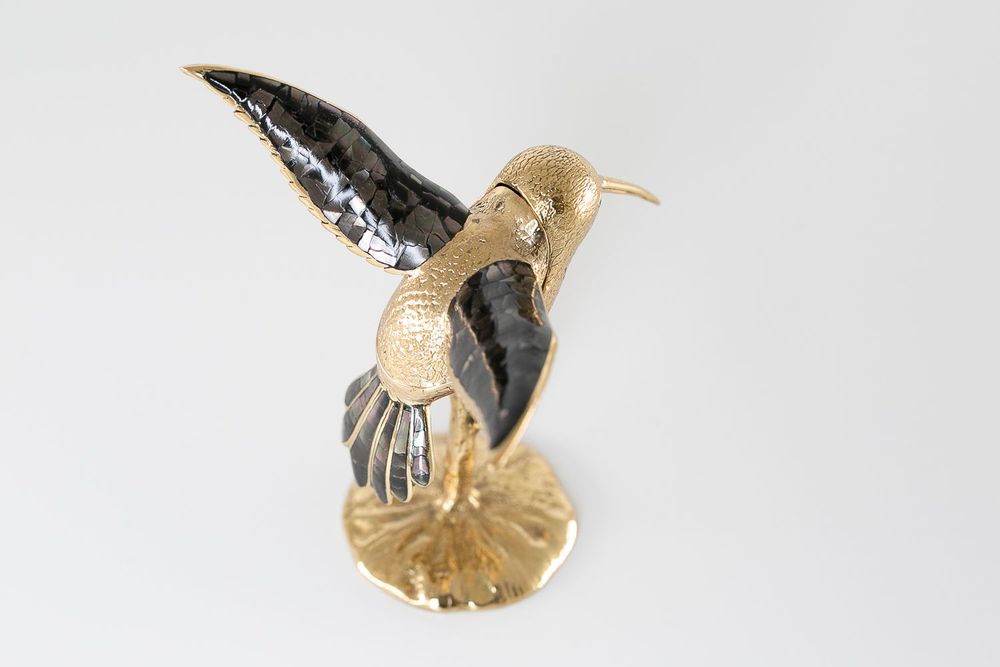 Decorative objects - Hummingbird mother-of-pearl box - WILD BY MOSAIC