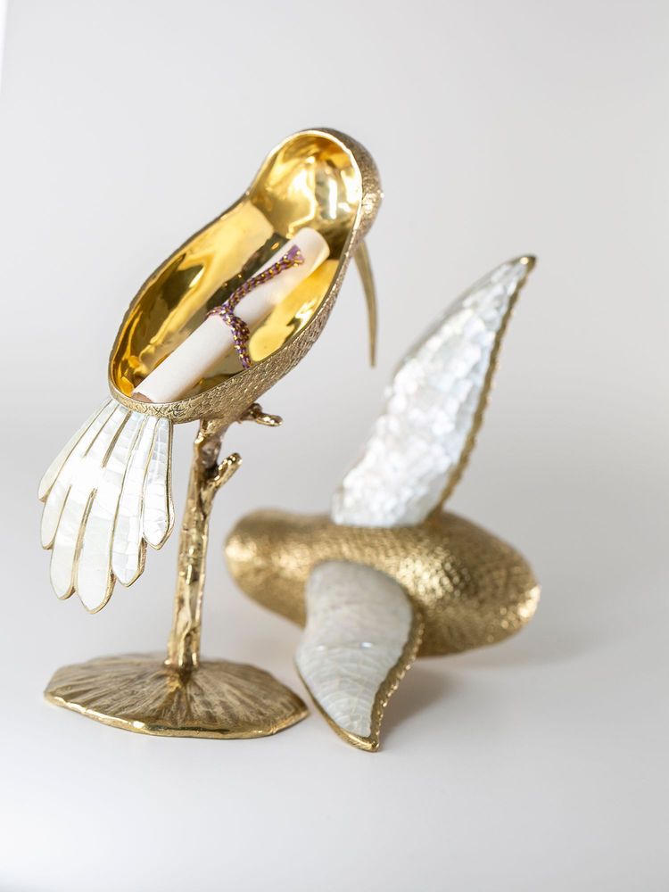 Decorative objects - Hummingbird mother-of-pearl box - WILD BY MOSAIC
