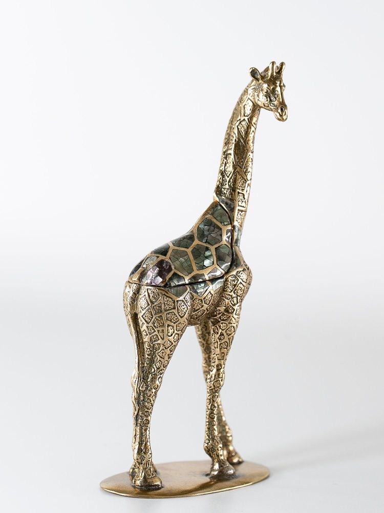 Caskets and boxes - Mother of Pearl Giraffe Box - WILD BY MOSAIC