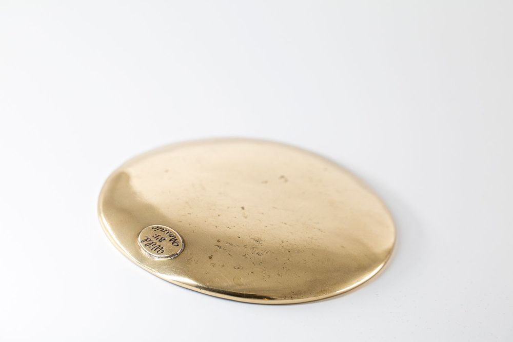 Decorative objects - Recycled brass & Mother of pearl Tray - WILD BY MOSAIC