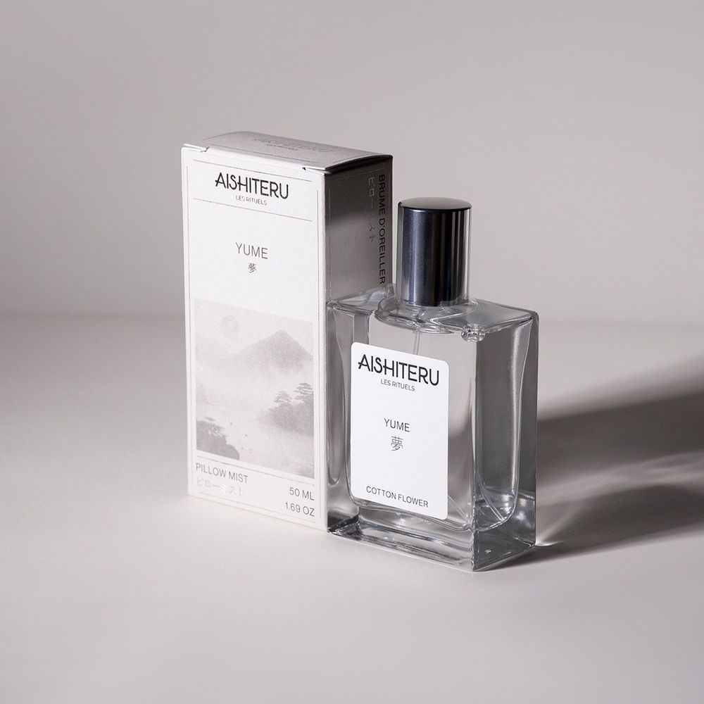 Decorative objects - PILLOW MIST 100% PLANT-BASED - 50 ML - YUME - COTTON FLOWER - AISHITERU
